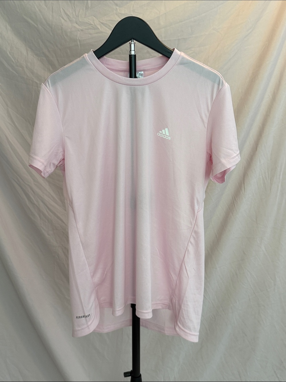 adidas Light Pink Athletic Short Sleeve Tee